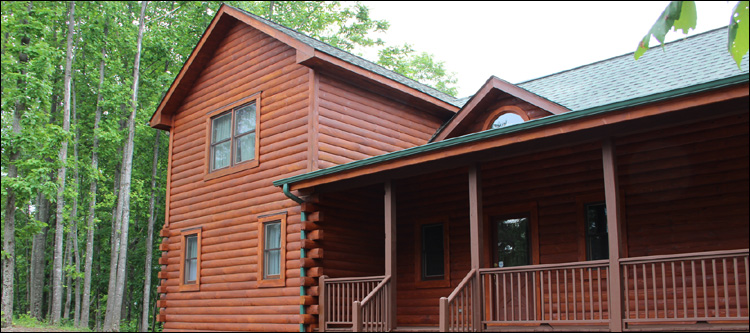 Log Home Staining in Bland County, Virginia