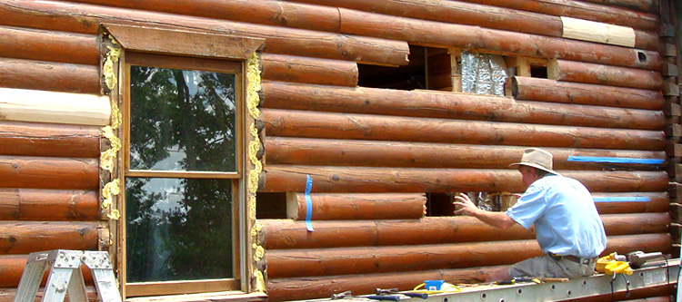 Log Home Repair Bland, Virginia